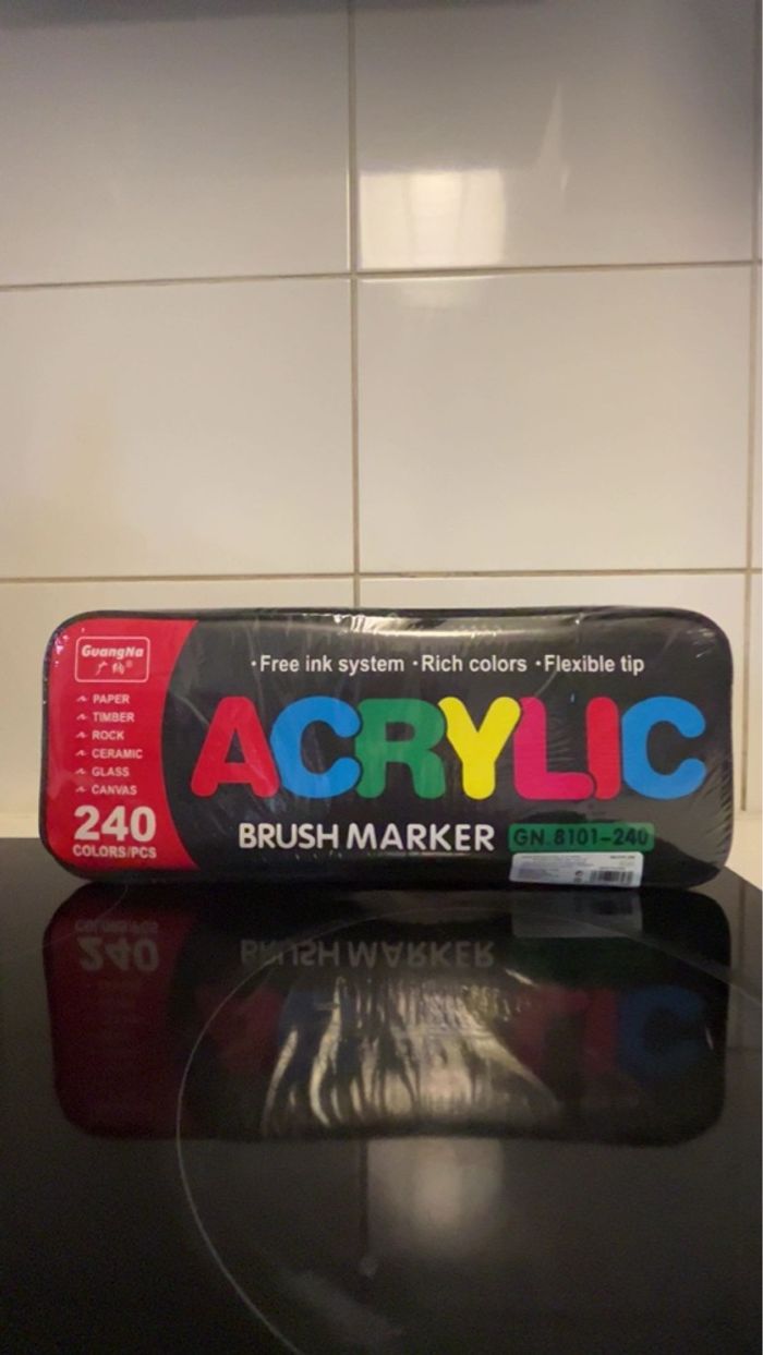 Feutres acrylique GuangNa 240 avec pochette - photo numéro 4