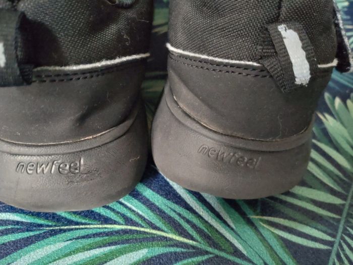 Baskets noires mixtes à scratch Newfeel Decathlon taille 38 - photo numéro 3
