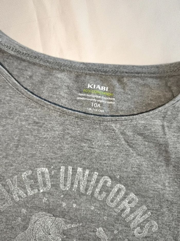 Haut Kiabi gris 10 ans - photo numéro 2
