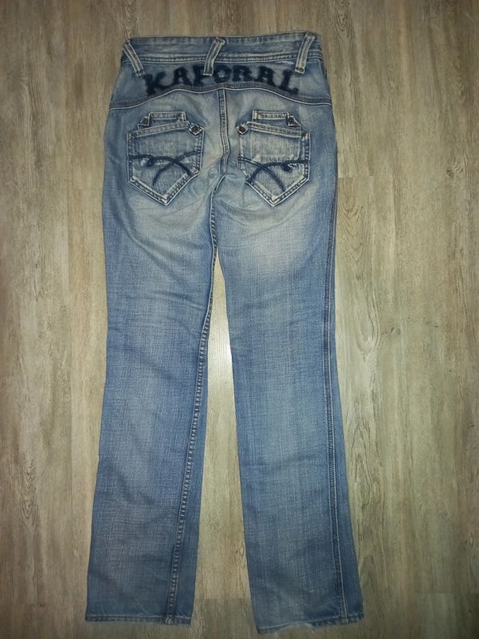 jeans évasé bootcut kaporal taille 36 ( taille 26 américaine)