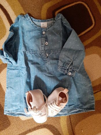 Robe jeans bébé fille