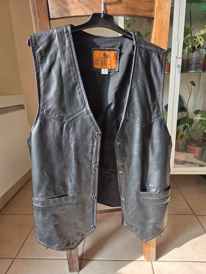 Boléro en cuir véritable