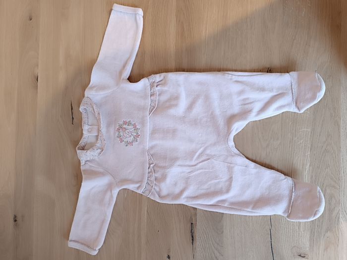 Lot 3 pyjamas velours fille 1 mois - photo numéro 2
