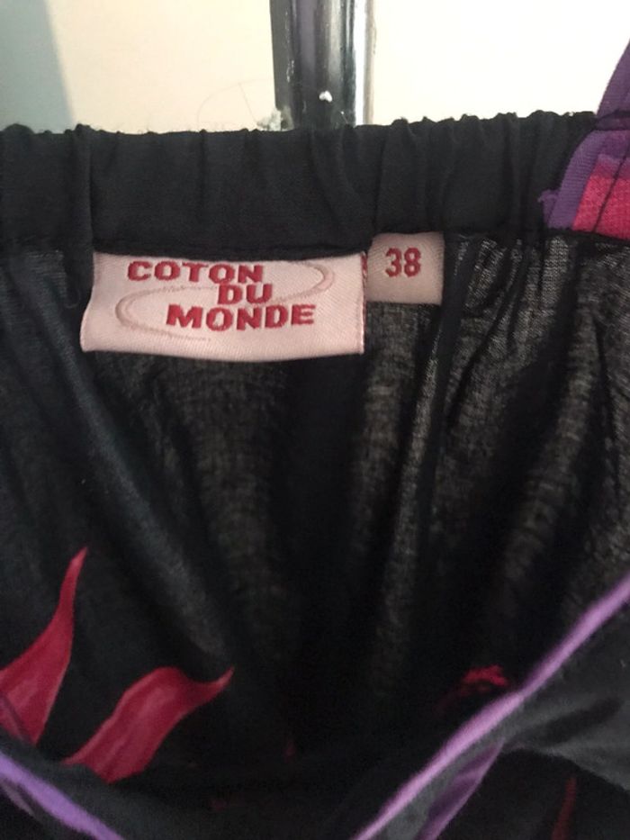 Robe noire sans manches  à fleurs - photo numéro 4