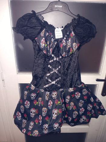 Deguisement 8/12 ans tête de mort