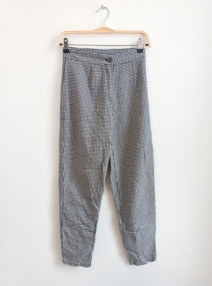 Pantalon pied de poule vintage - photo numéro 3