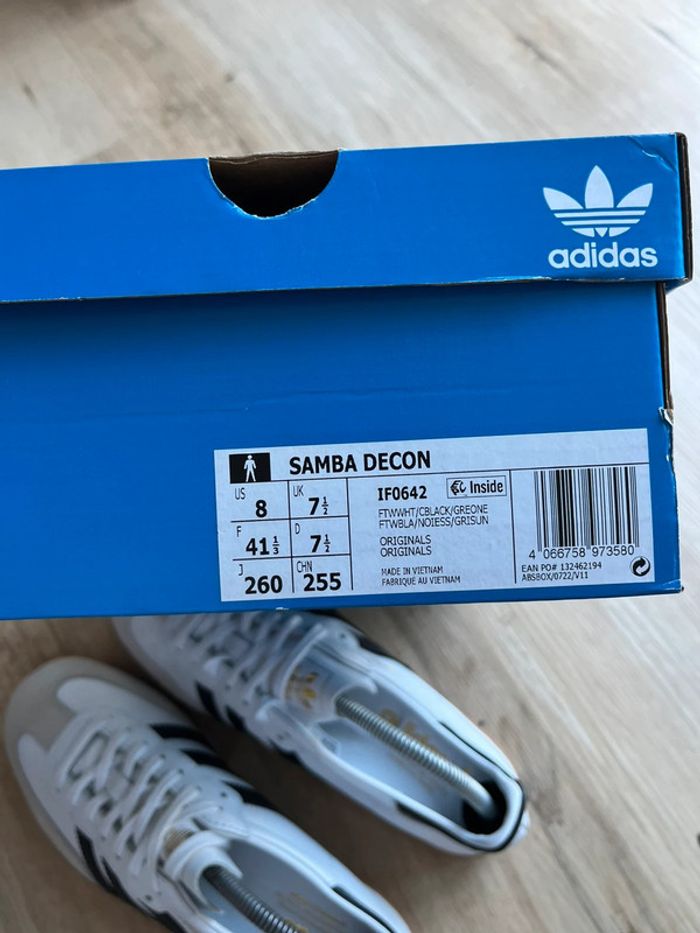 Adidas Samba Decon White Black 41,5 - photo numéro 6
