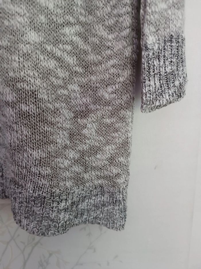 Pull léger gris chiné - photo numéro 4