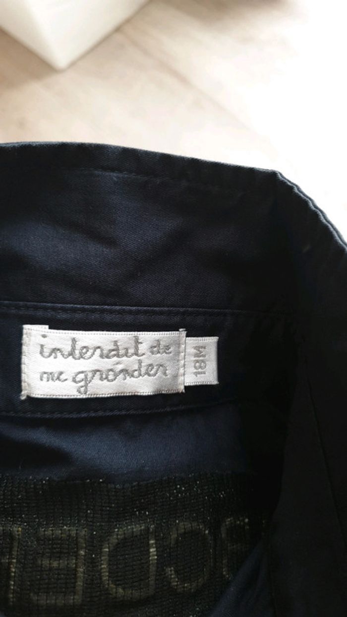 Chemise bleu marine 18m - photo numéro 4