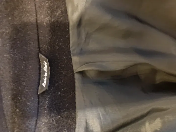 Manteau long noir en pure laine vierge – T.50 - photo numéro 7