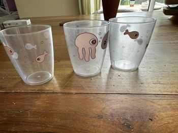 - 3 verres done by deer - bon état