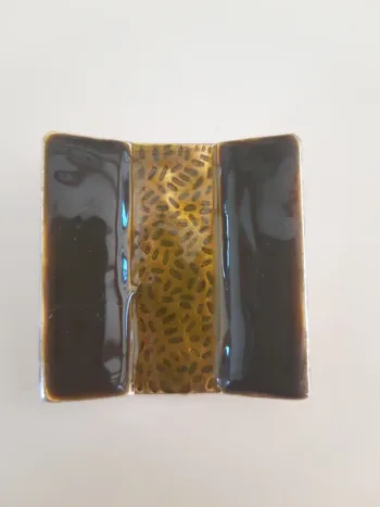 Gros pendentif ancien vintage style émaux