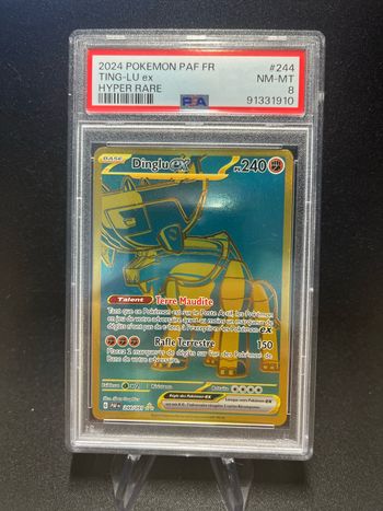 Carte Pokémon Dinglu ex 244/091 PSA 8