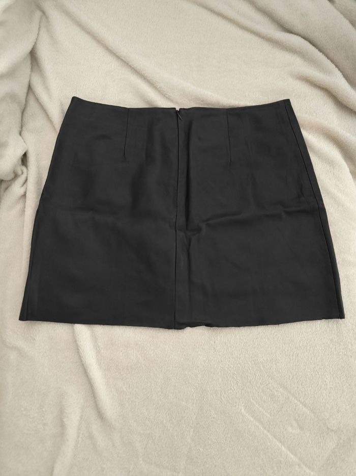 Jupe similicuir noir