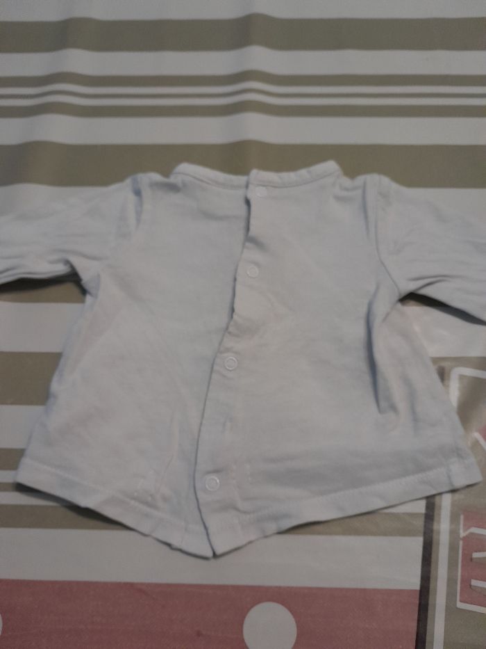 Tee-shirt manches longues bébé garçon Taille 1mois - photo numéro 2