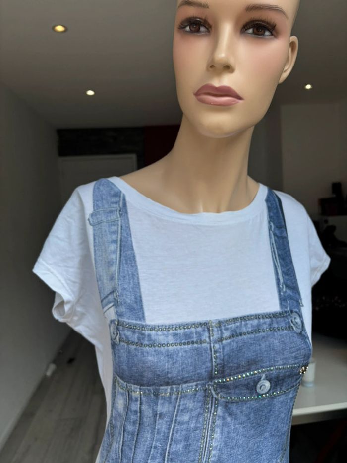 Tee-shirts imprimés salopette à strass boutique parisienne - photo numéro 8
