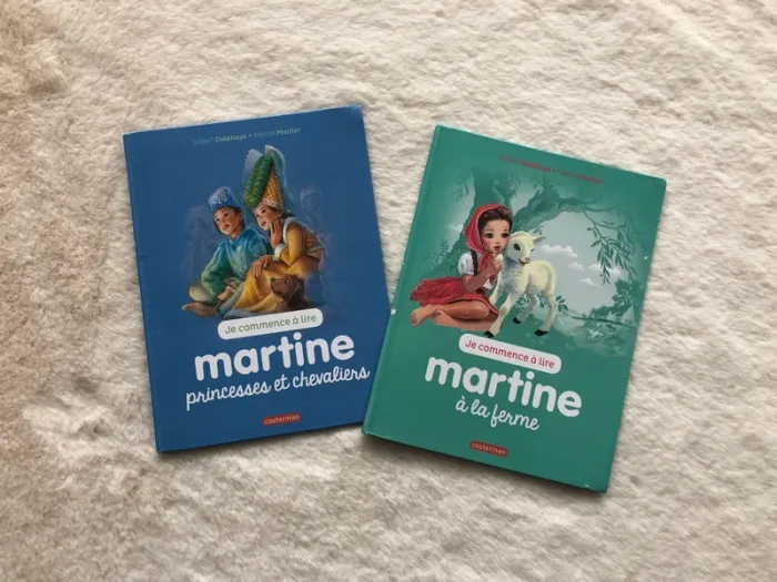 Lot 2 livres Martine - je commence à lire