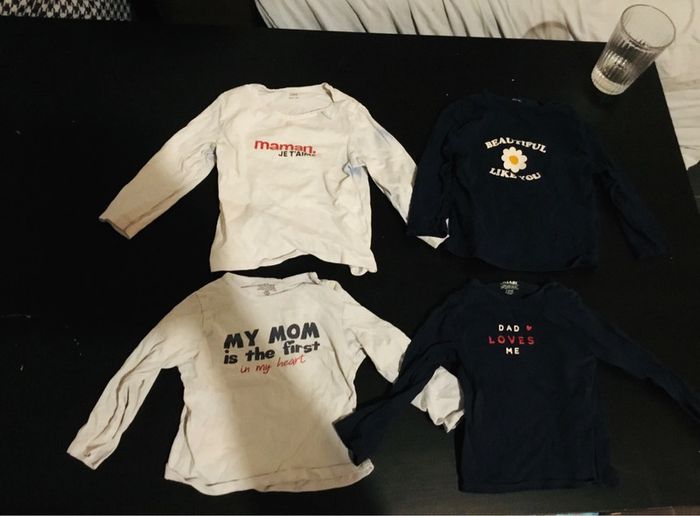 Lot de 6 manches longues fille 24 mois - photo numéro 5