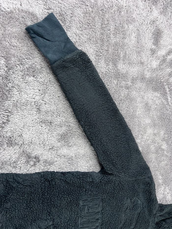 Pull sweat à capuche polaire Puma noir avec logo brodé Taille XS - photo numéro 13