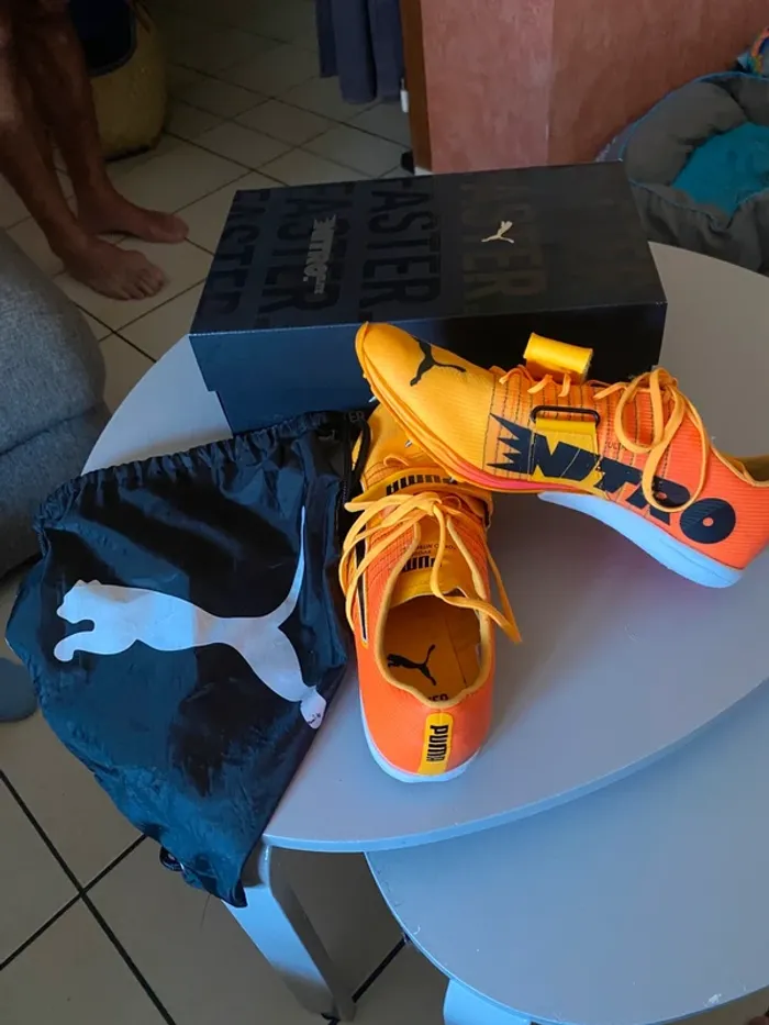 Chaussures Puma evoSPEED Long Jump Nitro 2 – Spécial Saut en Longueur & Perche – T47 - photo numéro 2