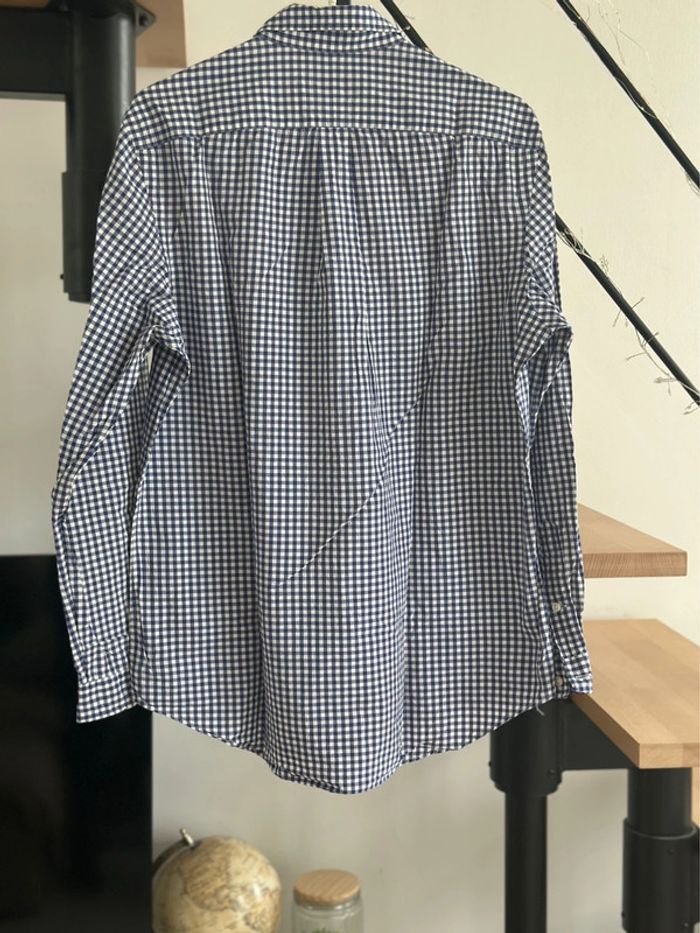 Chemise Ralph Lauren à carreaux bleu marine et blanc – Logo rouge - photo numéro 7