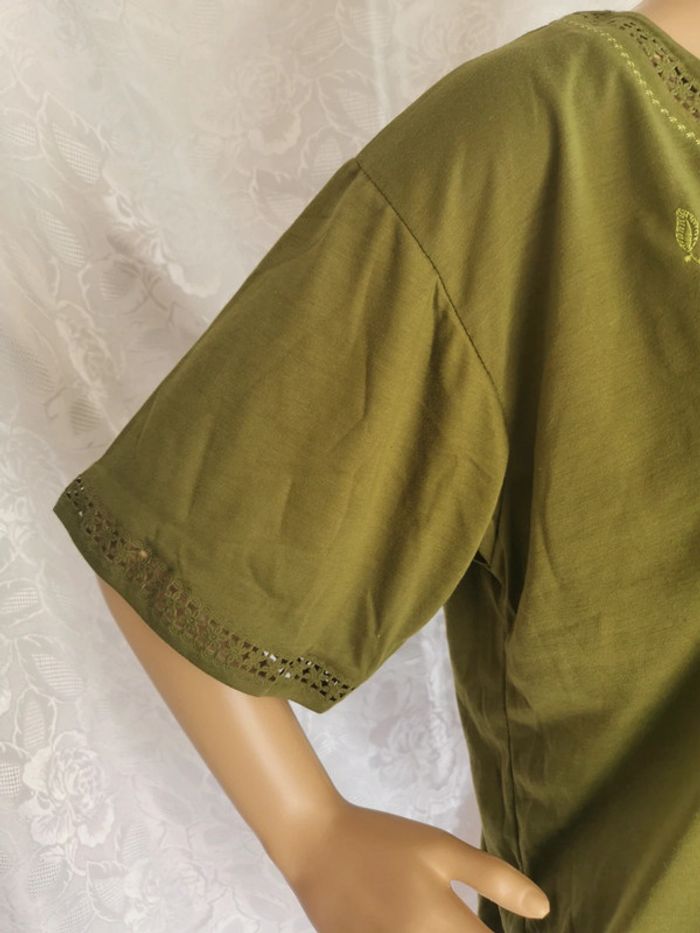 Blouse. Vert olive. Taille 42.Anne Fashion - photo numéro 2