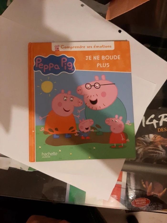 Livre sur les émotions peppa pig je ne boude plus