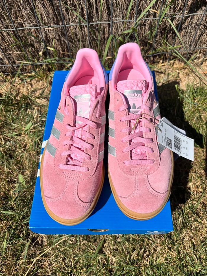 Baskets Basses Femme Adidas Gazelle Bold Rose -Taille 38 - photo numéro 7
