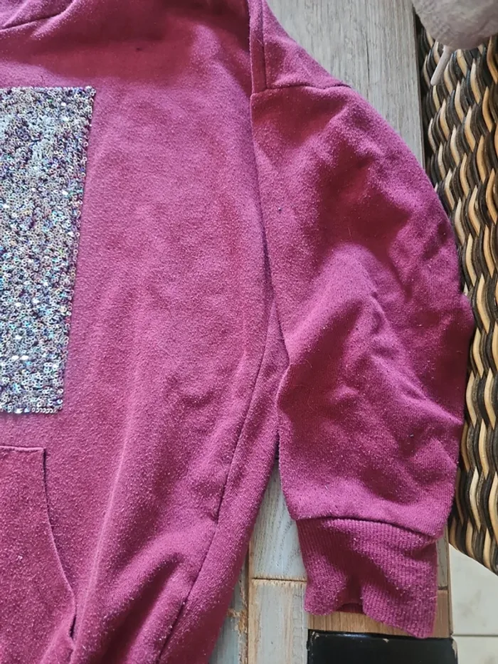 Sweat à capuche pour fille taille 10 ans marque gemo - photo numéro 3