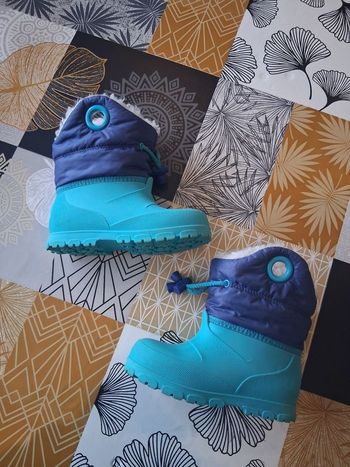 Bottes fourrées chaudes bleues pointure 24-25