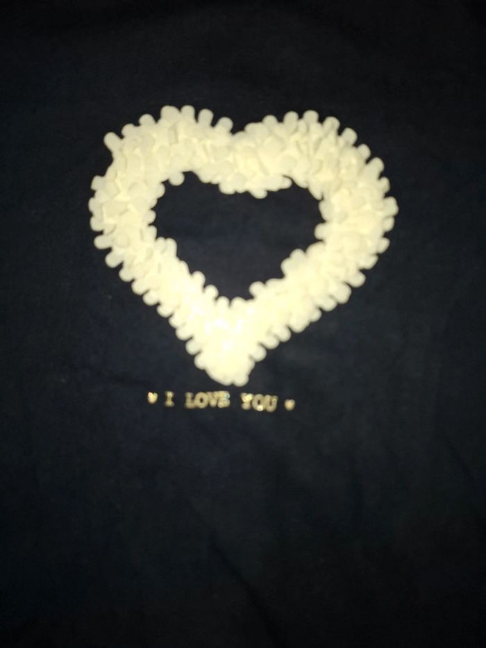 Tee shirt bébé cœur - photo numéro 2