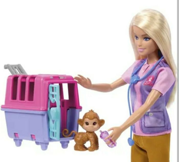 BARBIE VETERINAIRE ET SES ANIMAUX MATTEL - photo numéro 4