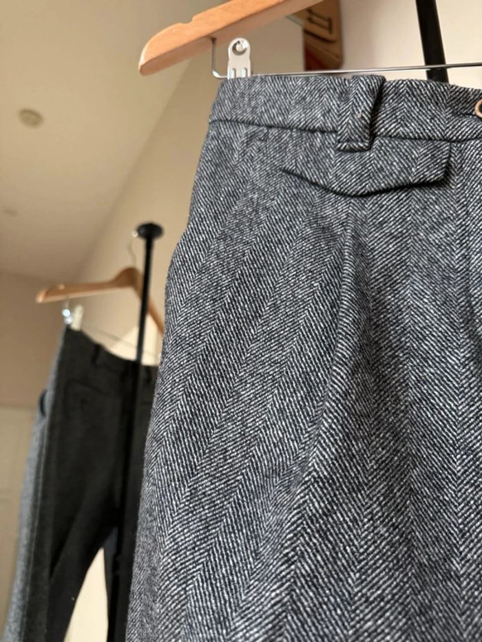 Pantalon gris habillé en laine épais 34 Cyrillus - photo numéro 3