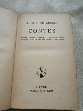 Alfred de Musset contes