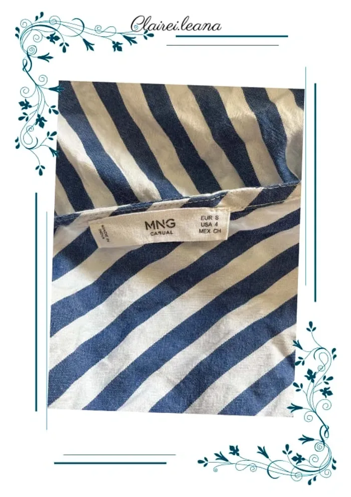 🛑robe bleu clair/blanche🛑T.36 - photo numéro 6