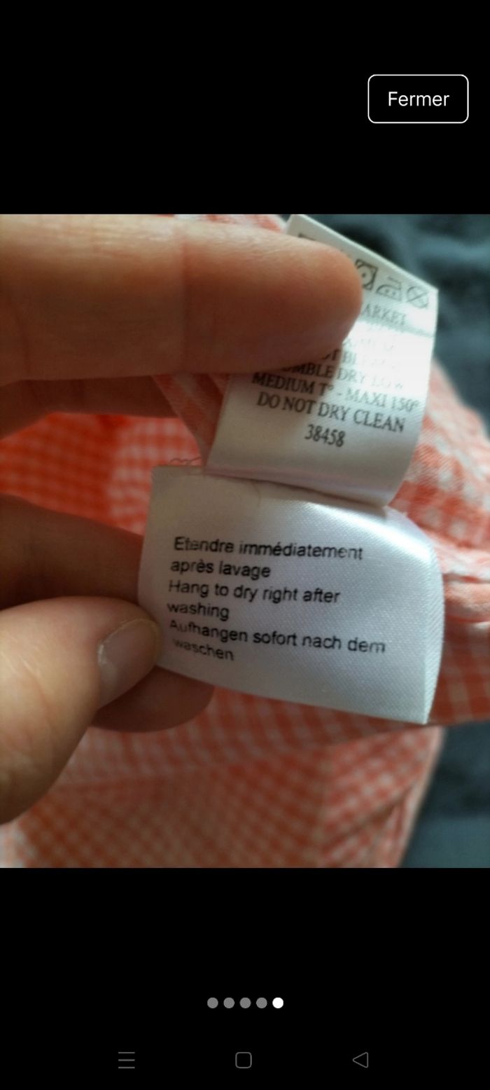 Robe rose et blanche 12 mois - photo numéro 5