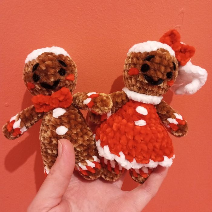 Noël : Monsieur et Madame pain d'épices au crochet - photo numéro 5