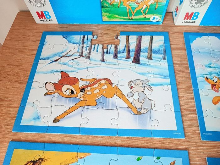 🦄 Lot de 2 x 2 puzzles Disney - 25 pièces - MB 🦄 - photo numéro 3