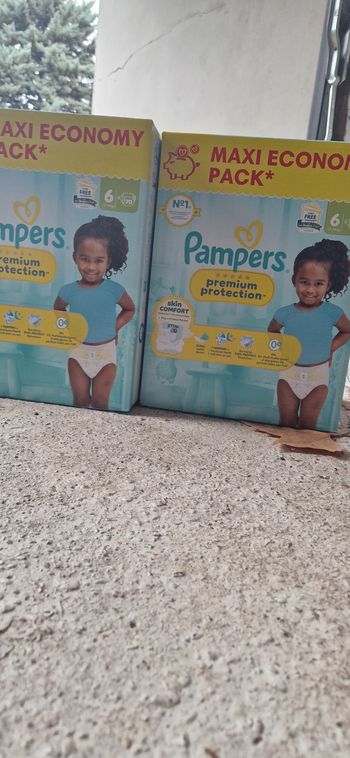 40 euro les 2 maxieconomy pack pampers premium protection taille 6