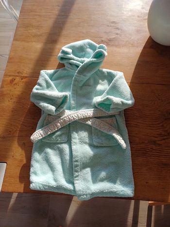 Robe de chambre carré blanc 2ans