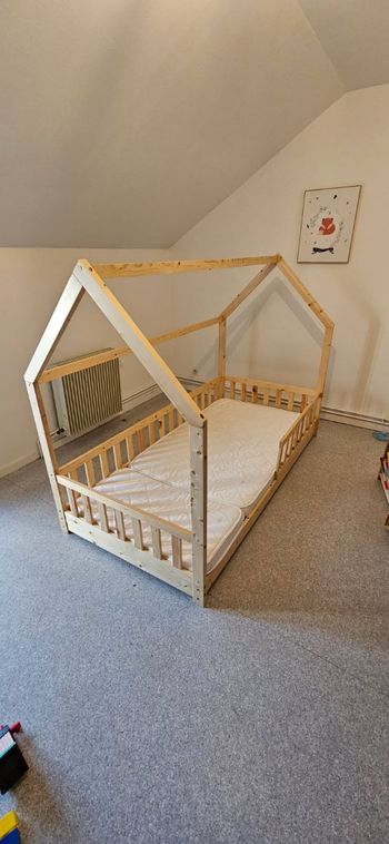 Lit cabane 90×190cm