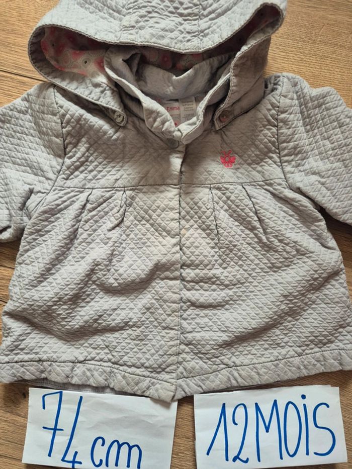 Veste mi-saison matelassée 12 mois / 74 cm Obaïbi - photo numéro 5