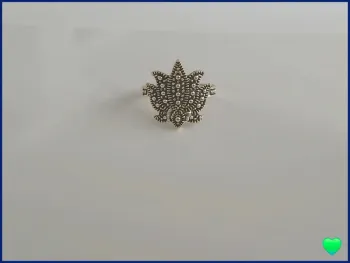 Bague argentée tendance en acier inoxydable