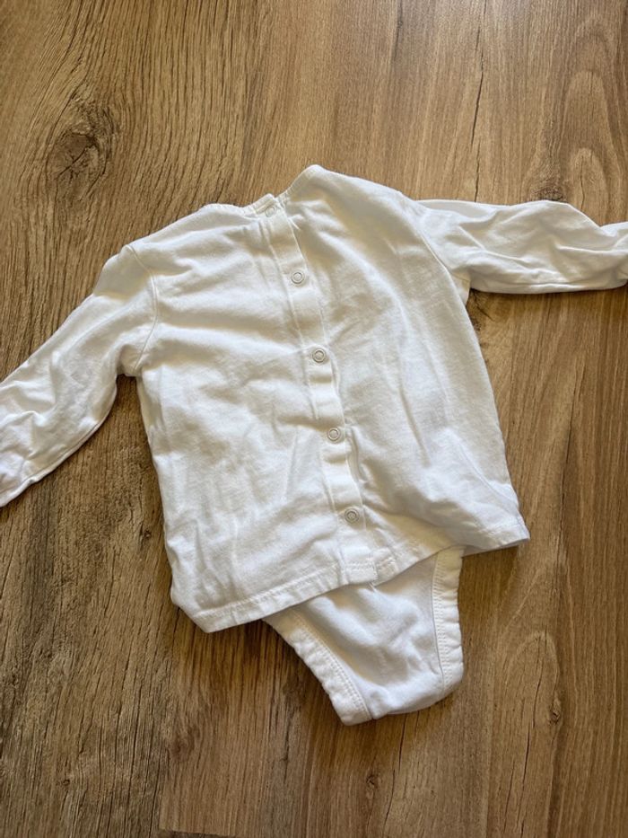 Ensemble haut/body + pantalon velours 6 mois - photo numéro 5