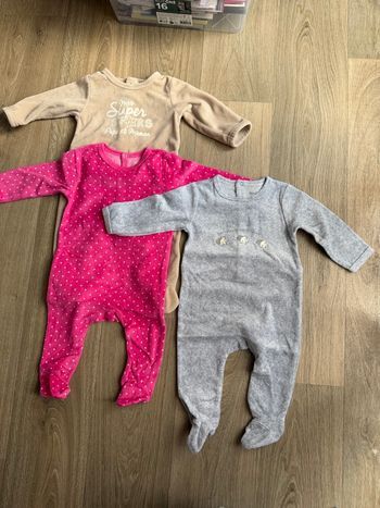 Lot pyjama velours