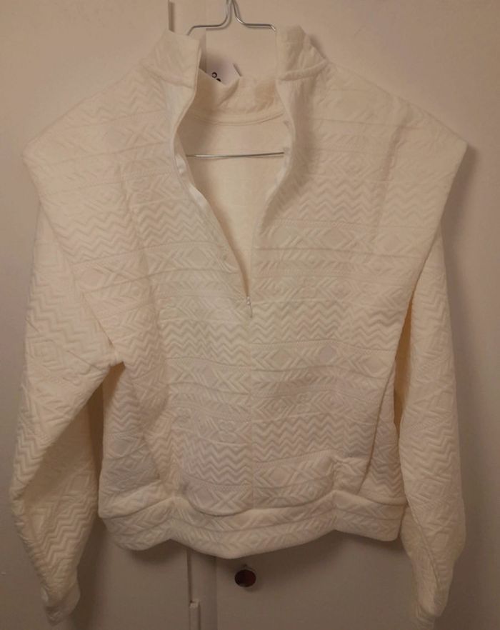 Camaïeu Pull blanc casual chic mi-saison - photo numéro 4