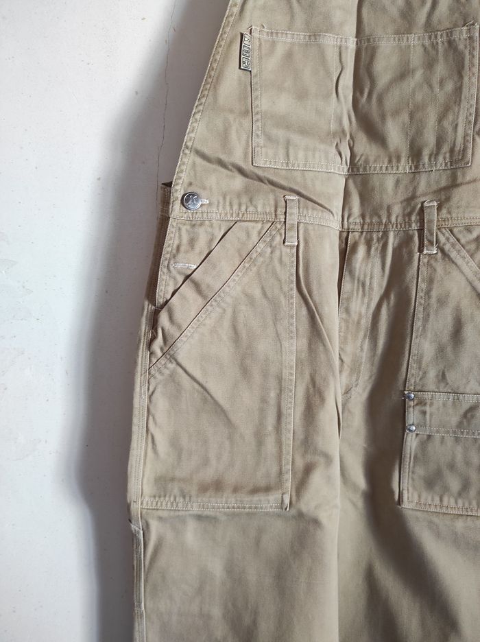 Salopette en denim beige - photo numéro 4