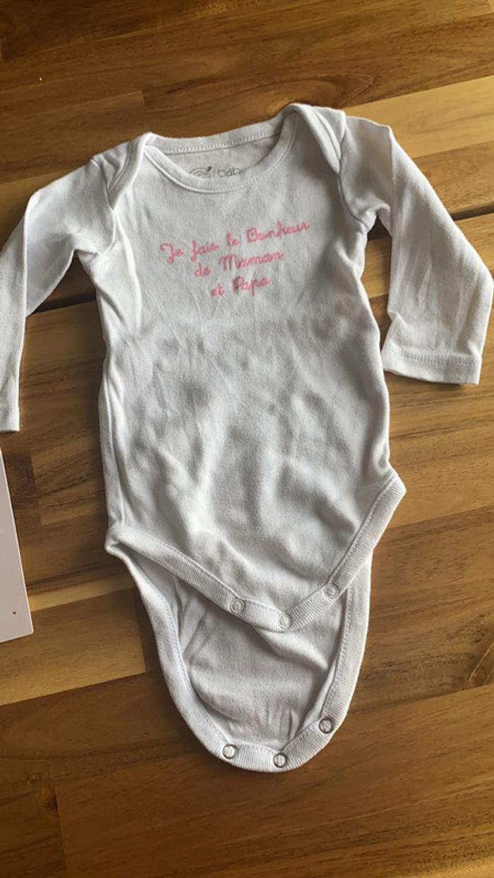 Lot de 2 bodys manches longues - photo numéro 2
