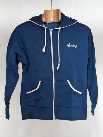 Sweat à capuche zippé vintage Footing – Made in France – Taille 42