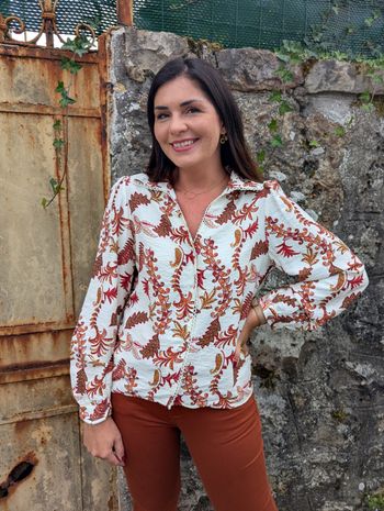 Chemise Paimpol motif feuilles automne
Taille L